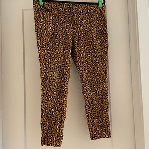 Old Navy leopard print Pixie pants size 14